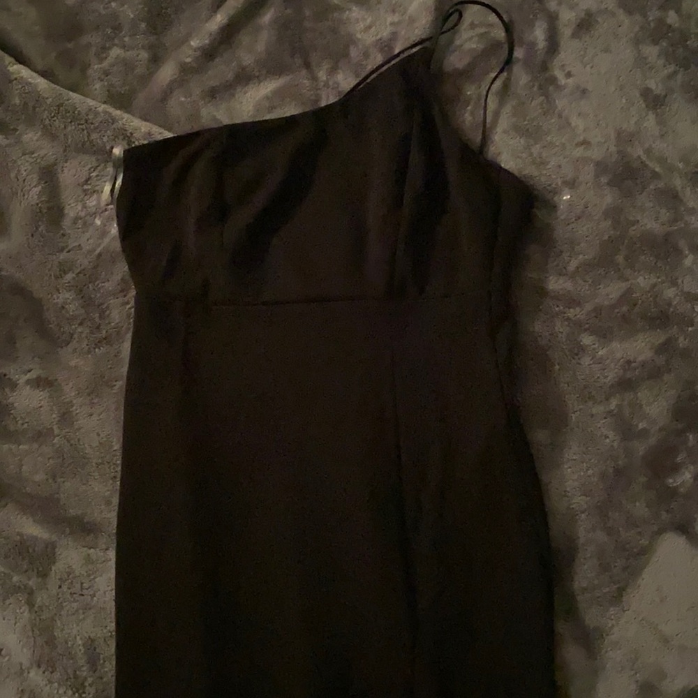 Black long dress with slit